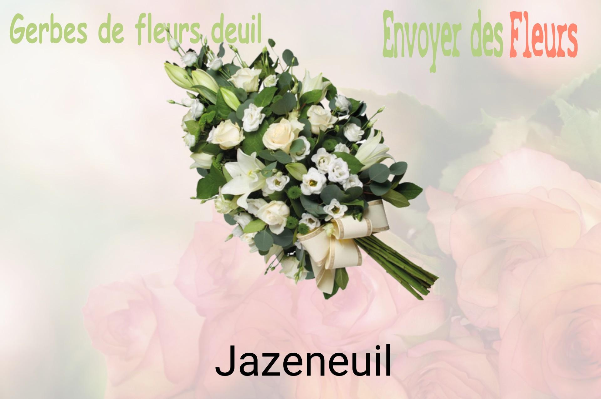 Gerbe de fleurs de deuil livrée à Jazeneuil